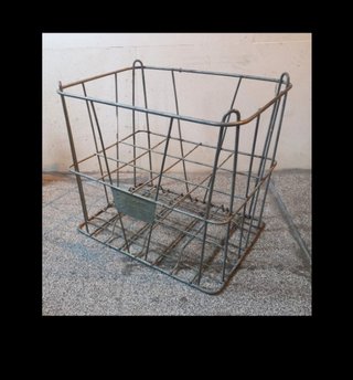 Botellero vintage metal