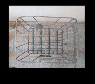 Botellero vintage metal