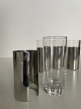 Set 4 Bicchieri 7up Sanpellegrino vintage