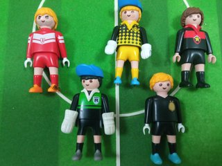 5 Figuras Porteros Fútbol Playmobil