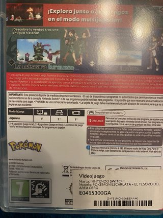 Pokémon Escarlata + Tesoro Oculto Area Cero