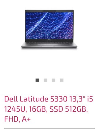 Dell Latitude 5330 13,3 i5 16GB SSD 512GB