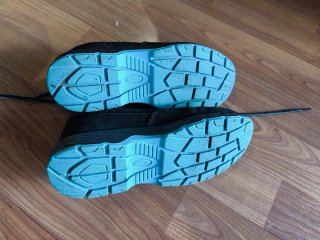 Zapatos de seguridad Sparco negros y azules