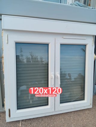 Ventana aluminio 79x179 alto climalit