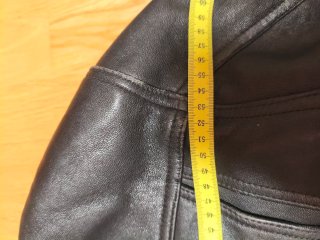 Cazadora Cuero Vintage 80s Retro Negra