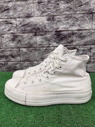 Converse All Star Platform Bianche 39