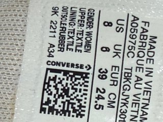 Converse All Star Platform Bianche 39