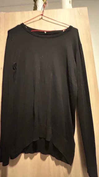 Jersey negro manga larga