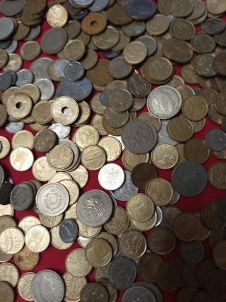 Lote de monedas antiguas variadas Españolas