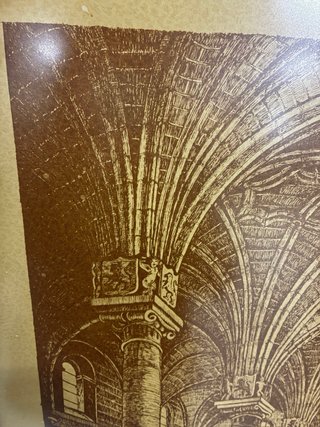 Cuadro de arquitectura con marco