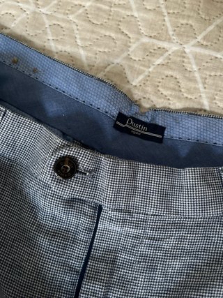 Bermuda Dustin Mini Cuadros Azules