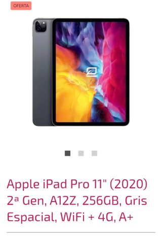 iPad Pro 11 (2020) 2ª Gen 256GB Gris Espacial