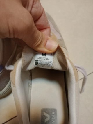 Deportivas Veja Beige y Rosa