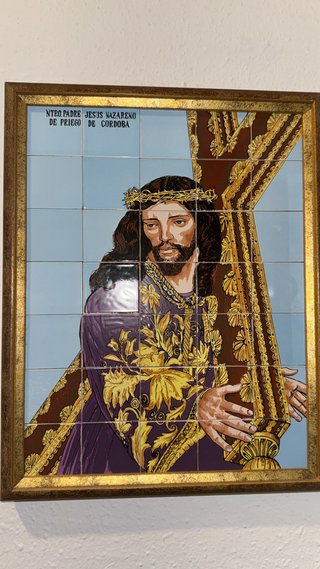 Quadro di piastrelle di Gesù Nazareno