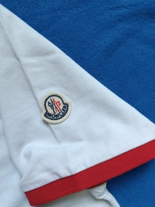 Polo Moncler Y2K Bianco Uomo Taglia XL