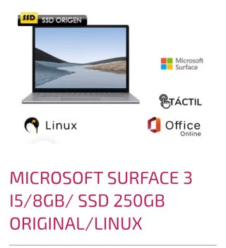 Microsoft Surface 3 i5/8GB/250GB SSD Linux