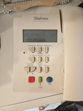 Teléfono fijo Telefonica blanco