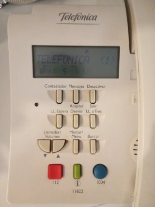Teléfono fijo Telefonica blanco