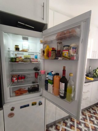Nevera combi con congelador