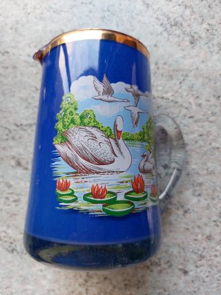 Jarra y 6 Vasos Azul Vintage ELSA SPAIN