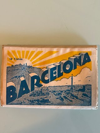 Cuaderno 10 Postales Antiguas Barcelona