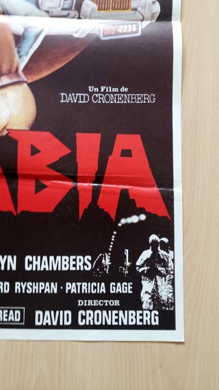Cartel Original Cine Rabia (Cronenberg 1977)