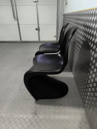 Sillas Diseño Panton x2 Negras