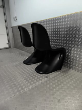 Sillas Diseño Panton x2 Negras