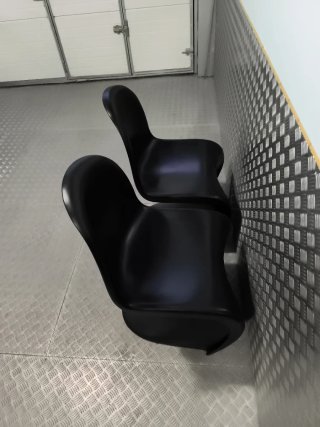 Sillas Diseño Panton x2 Negras