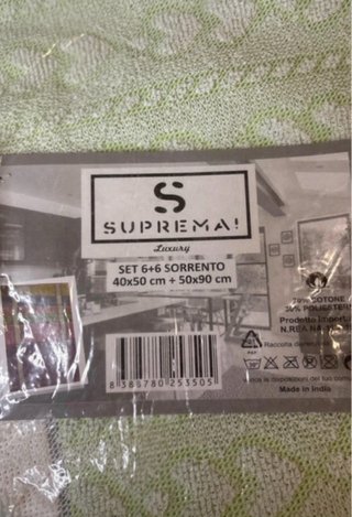 Set 12 Asciugamani Bagno Cotone