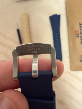 Correa Tissot Caucho Azul