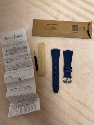 Correa Tissot Caucho Azul