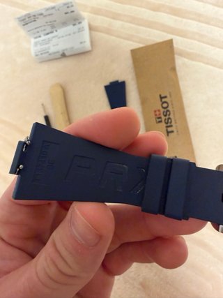 Correa Tissot Caucho Azul