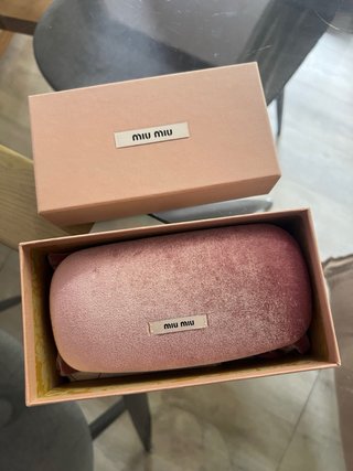 Gafas de sol Miu Miu Marrón y Dorado