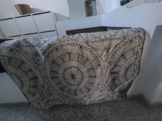 Tappeto Ikea beige/nero