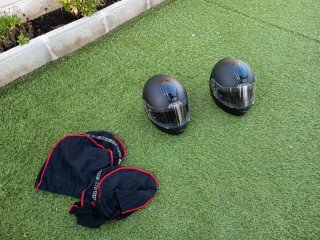 Juego de fundas para cascos de moto