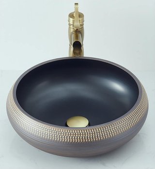 Lavabo cerámico redondo NATURFLAIR FCH433