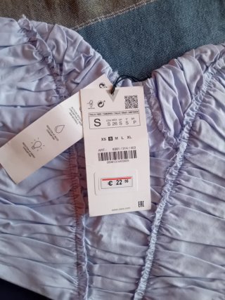 Crop top Zara viola taglia unica