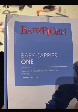 Mochila Portabebés BabyBjörn ONE Negra
