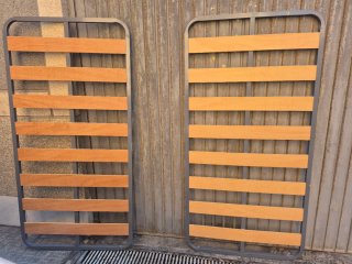 Somier 90cm Madera y Metal
