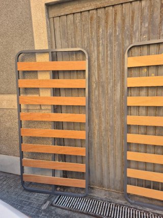Somier 90cm Madera y Metal