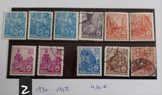 Lote 7 bloques sellos de Alemania (aprox 120)