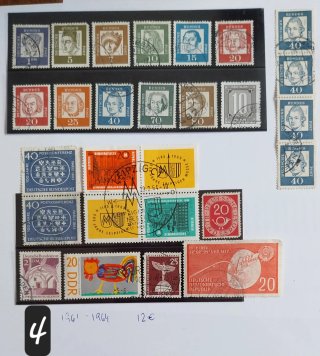 Lote 7 bloques sellos de Alemania (aprox 120)