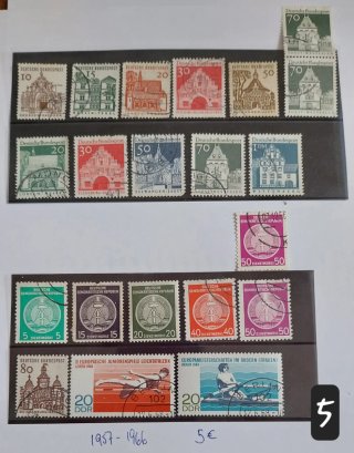 Lote 7 bloques sellos de Alemania (aprox 120)