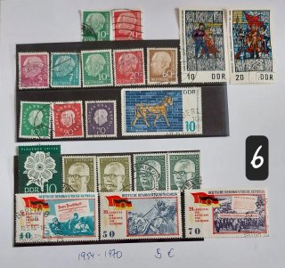 Lote 7 bloques sellos de Alemania (aprox 120)