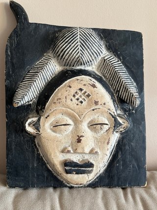 Ventana africana Punu (Gabon) Madera