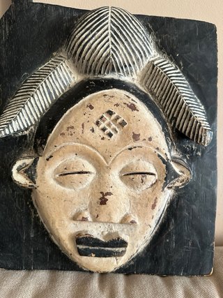 Ventana africana Punu (Gabon) Madera