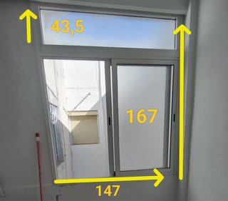 Ventana corredera 147x167 cm