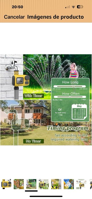 Programador Riego Automático LCD