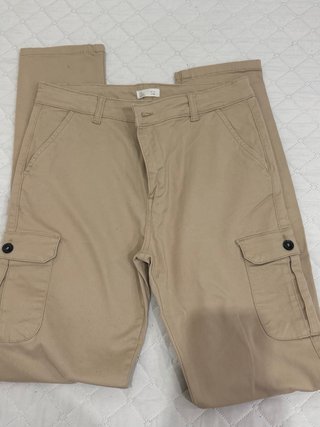 Pantalones cargo beige niños talla 16